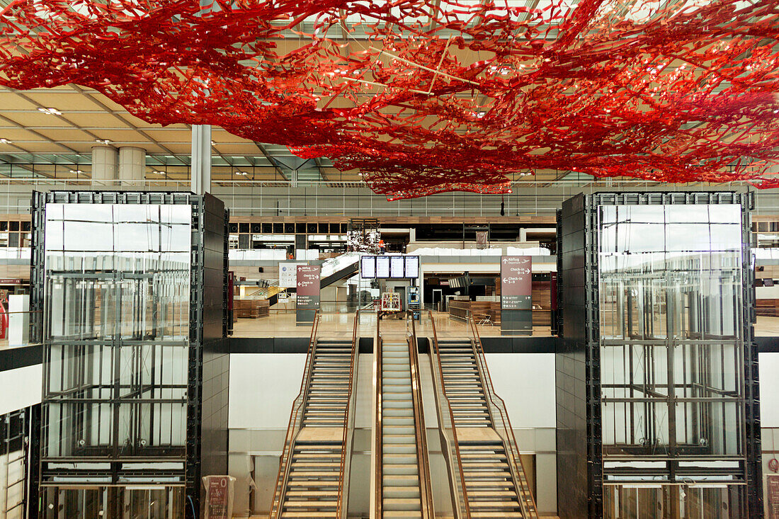 Terminal 1, Airport Berlin Brandenburg, Willy Brandt, BER Airport Schoenefeld, Berlin, Germany