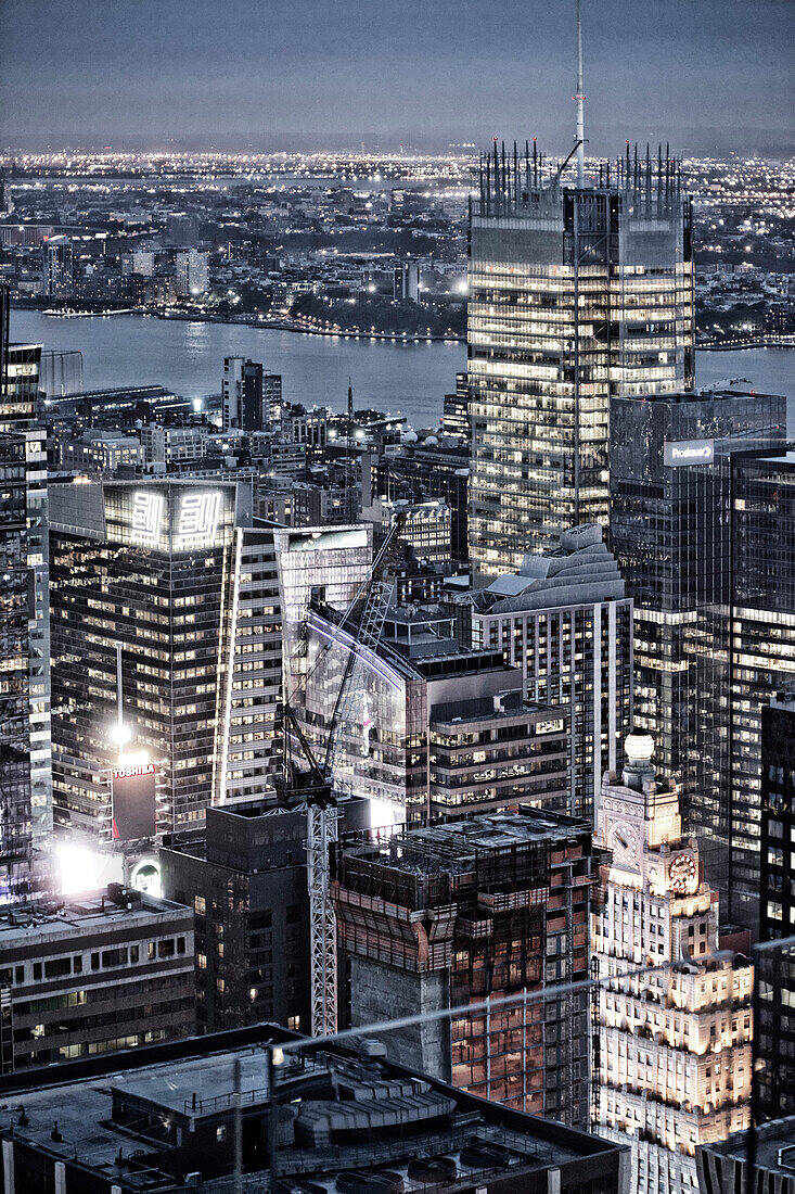 Top of the Rock, Rockefeller Center, architect Raymond Hood, Manhattan, New York City, New York, USA