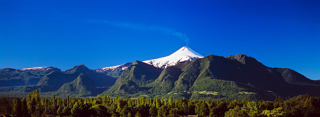 Villarrica Vulkan, 2814m, Villarica Nationalpark, Araucania, Chile