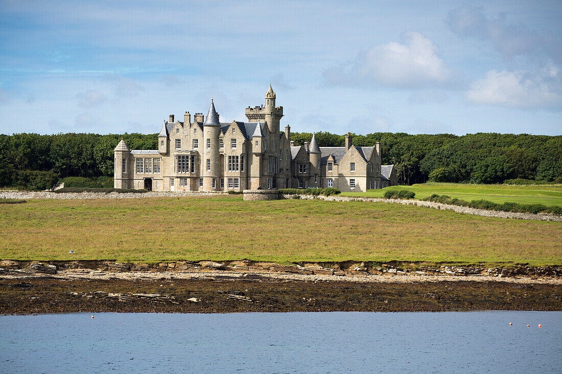 Balfour Castle country house hotel, Shapinsay Island, Orkney Islands, Scotland, United Kingdom