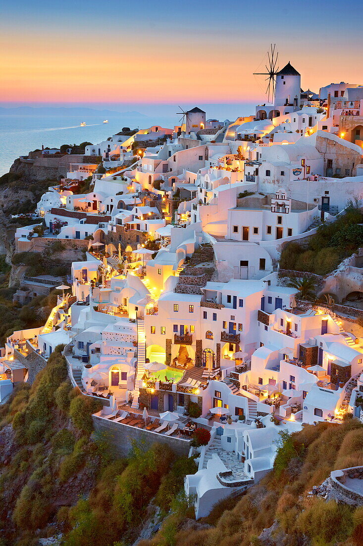 Oia village, Santorini Island, Cyclades, Greece