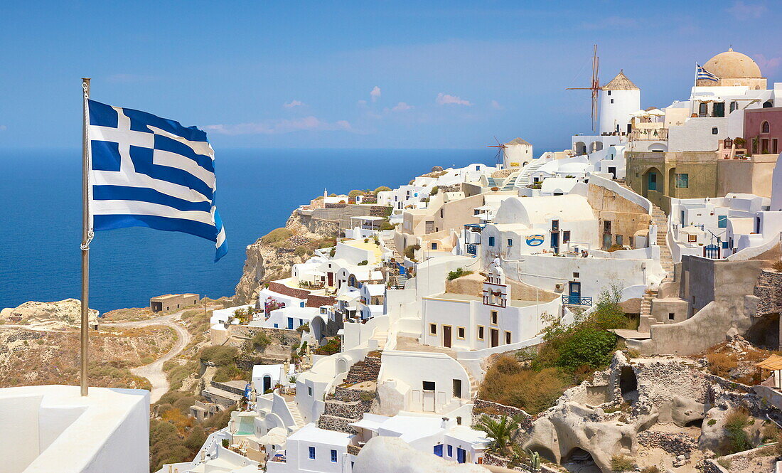 Oia village, Santorini Island, Cyclades, Greece