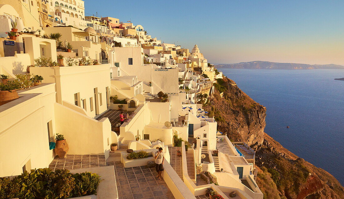 Village of Fira, Santorini Island, Cyclades, Greece