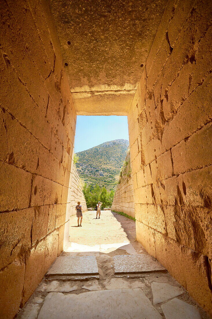 The Tomb of Agamemnon, Mycenae, Peloponnese, Greece