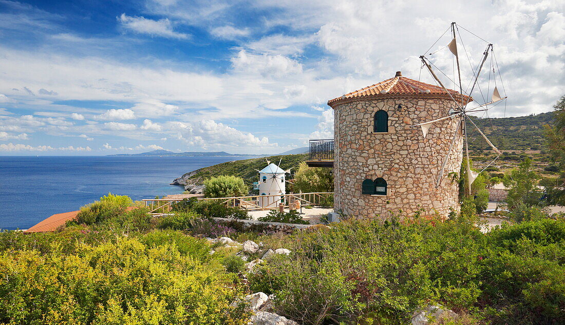 Windmill House, Skinari Cape, Zakynthos Island, Greece, Europe