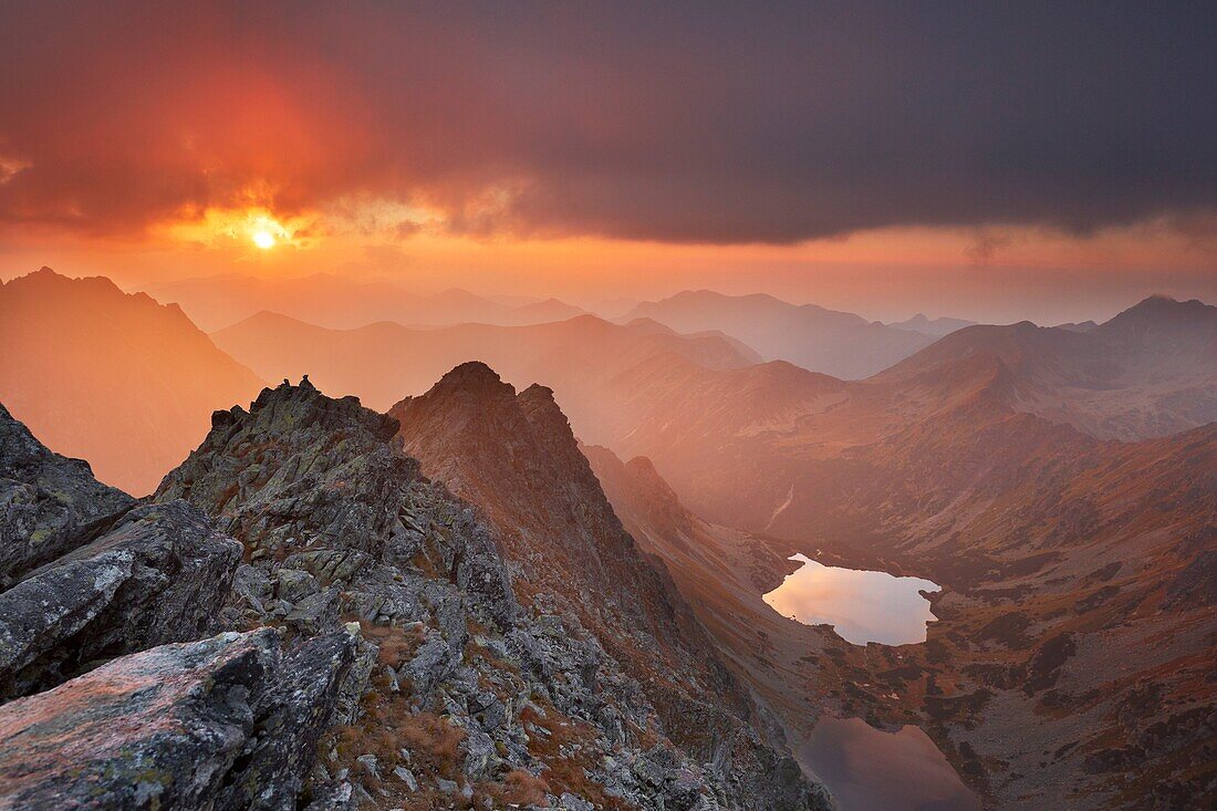 View from Koprowy Peak, Tatra National Park, Slovakia, Europe