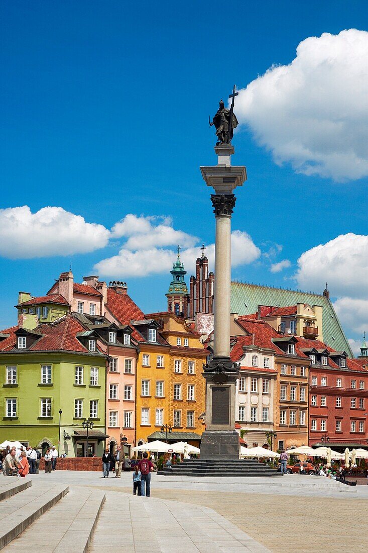Warsaw, Castle Square, Poland, Europe