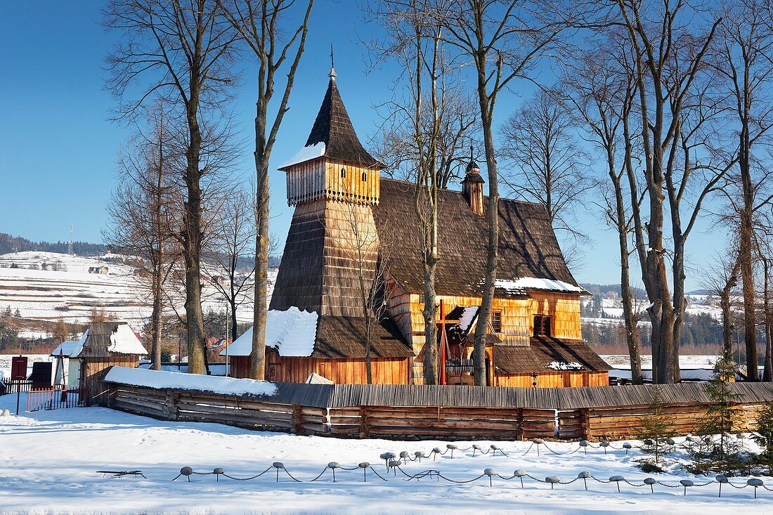 Wooden church in Debno UNESCO, Poland, Europe