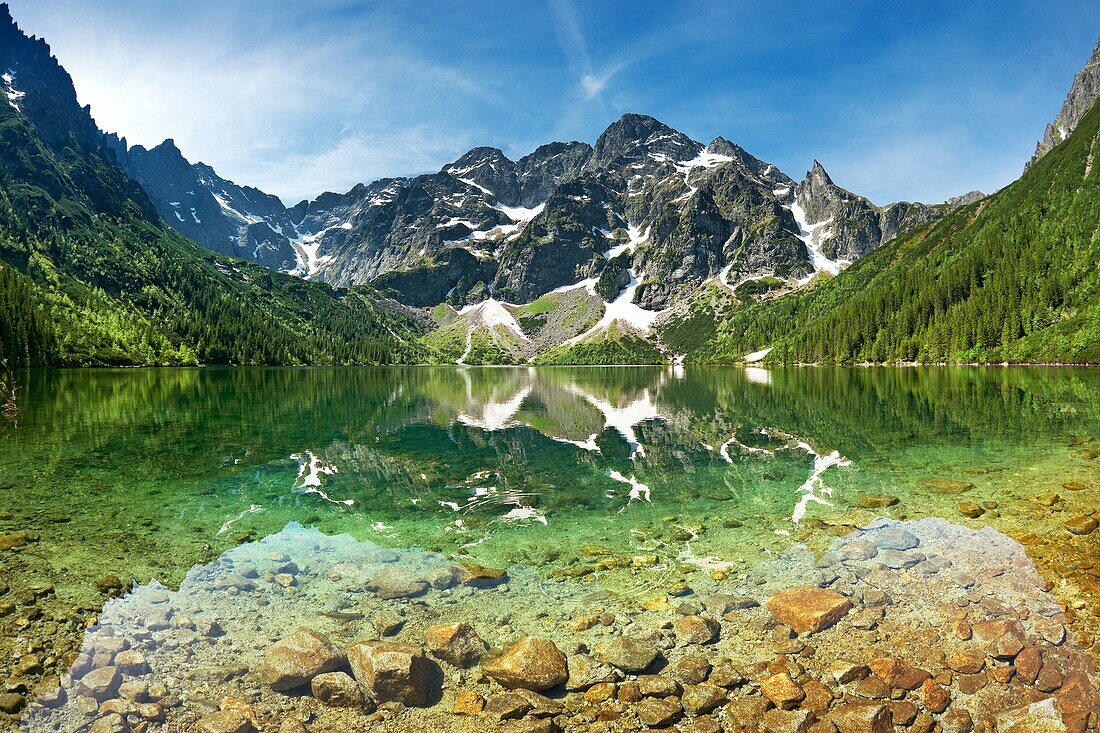 Morskie Oko Lake, Tatra National Park, Poland, Europe