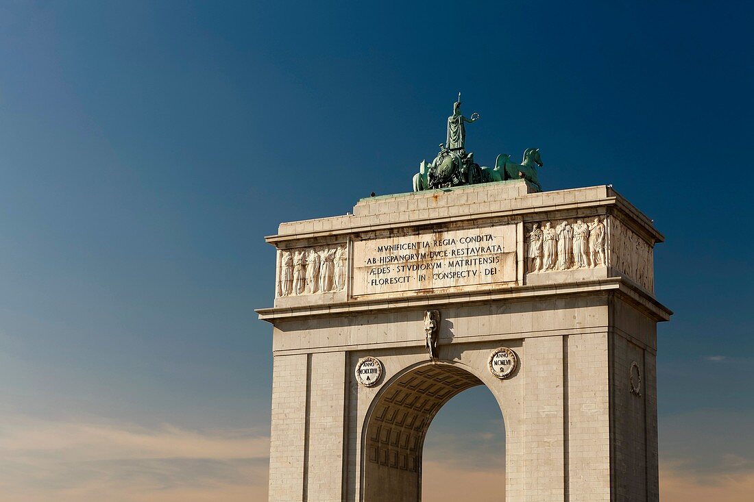 Arco de la Victoria (triumphal arch), Madrid, Spain