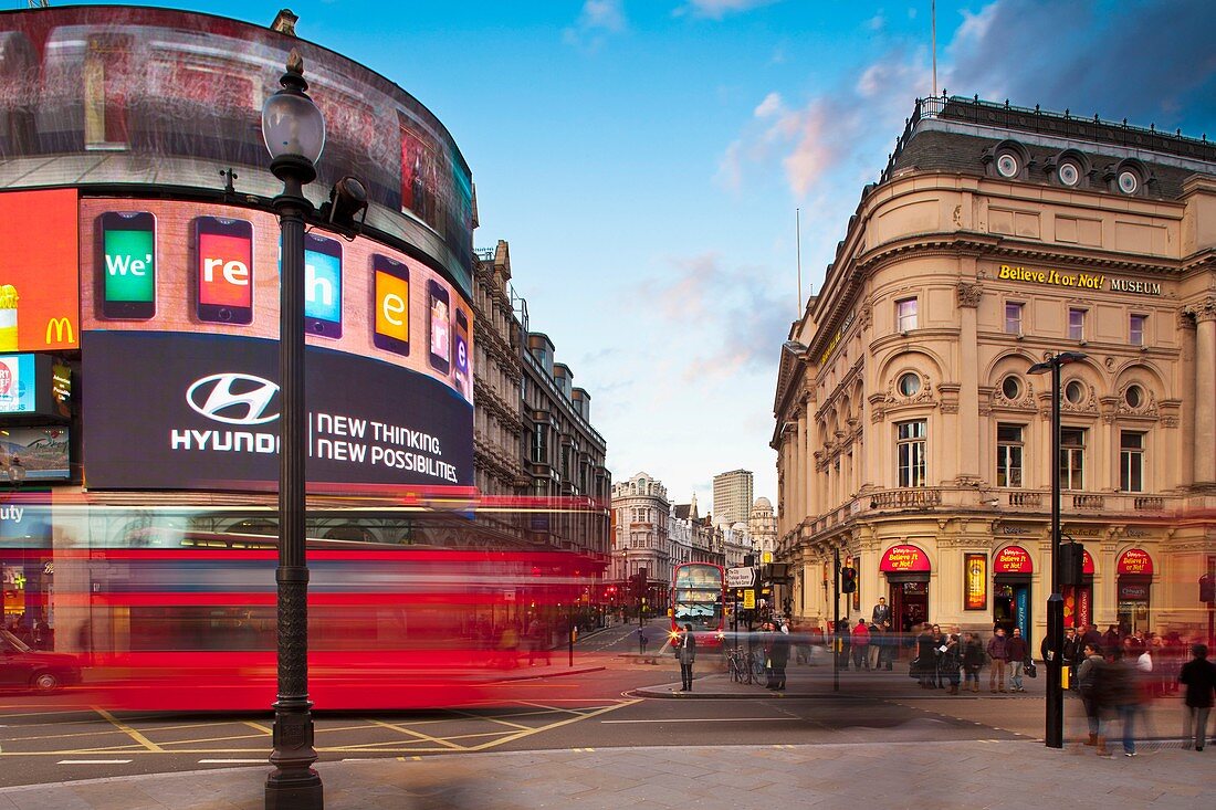 England, London, Piccadilly Circus  Piccadilly Circus located in the London´s West End in the City of Westminster