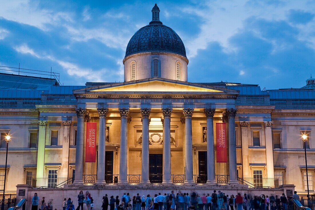 The National Gallery, Trafalgar Square, London, England
