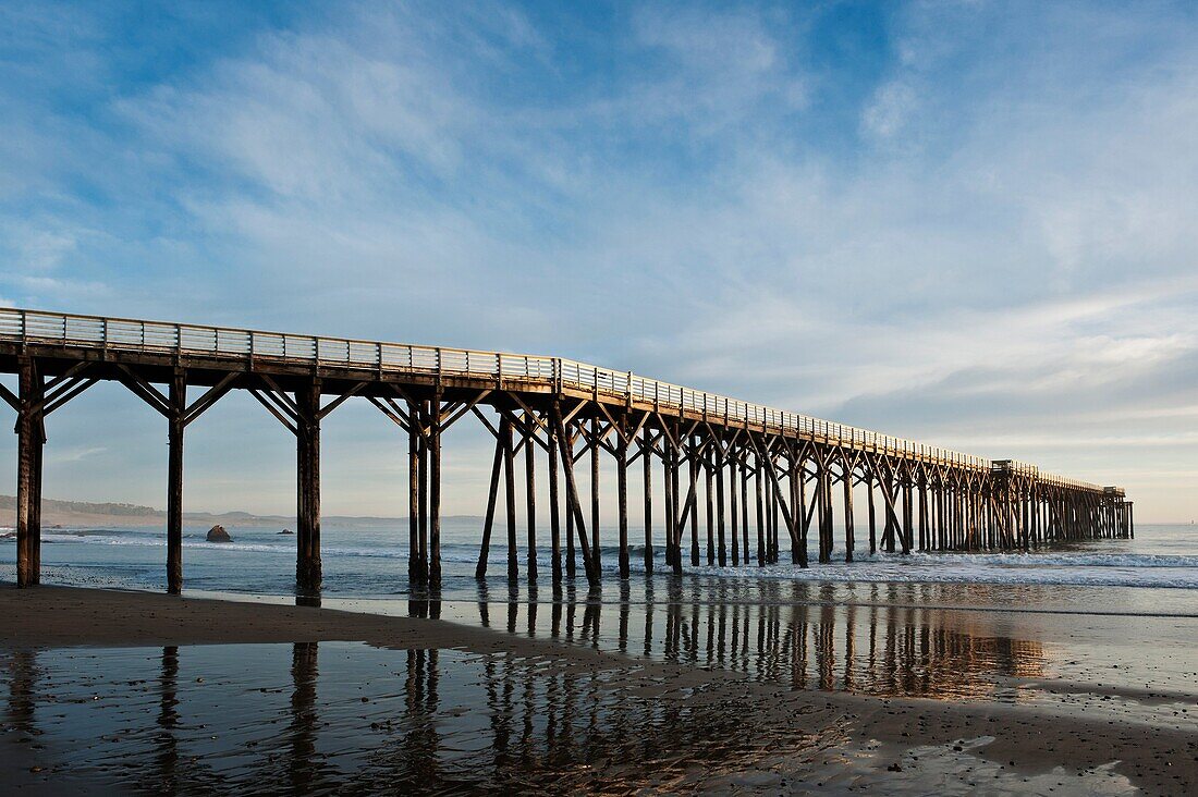 Pier at Hearst Memorial State Beach, San Simeon, California