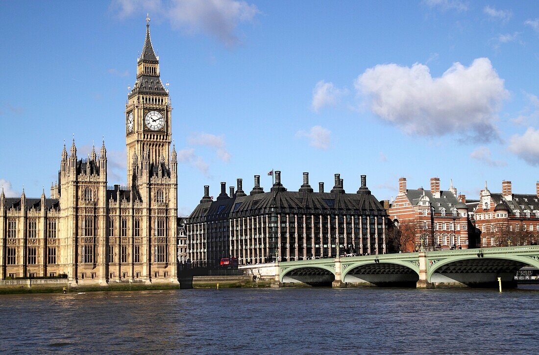 Westminster Bridge and Parliament London