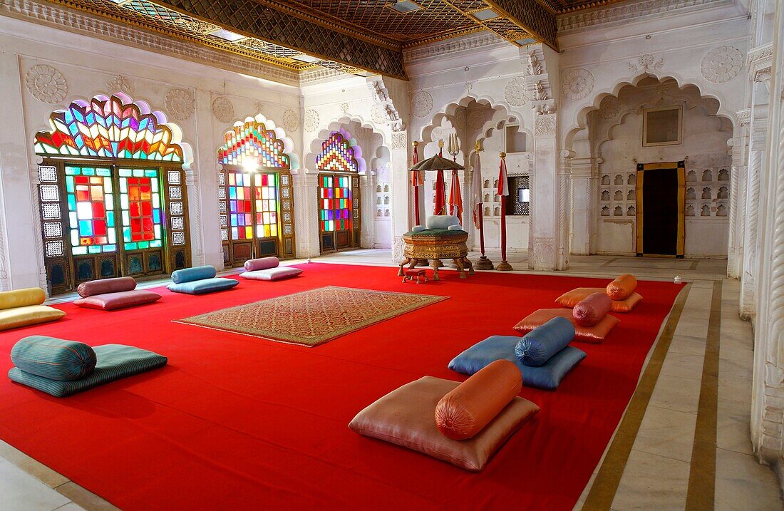 The Moti Mahal inside Meherangarh Fort, Jodhput, Rajasthan, India