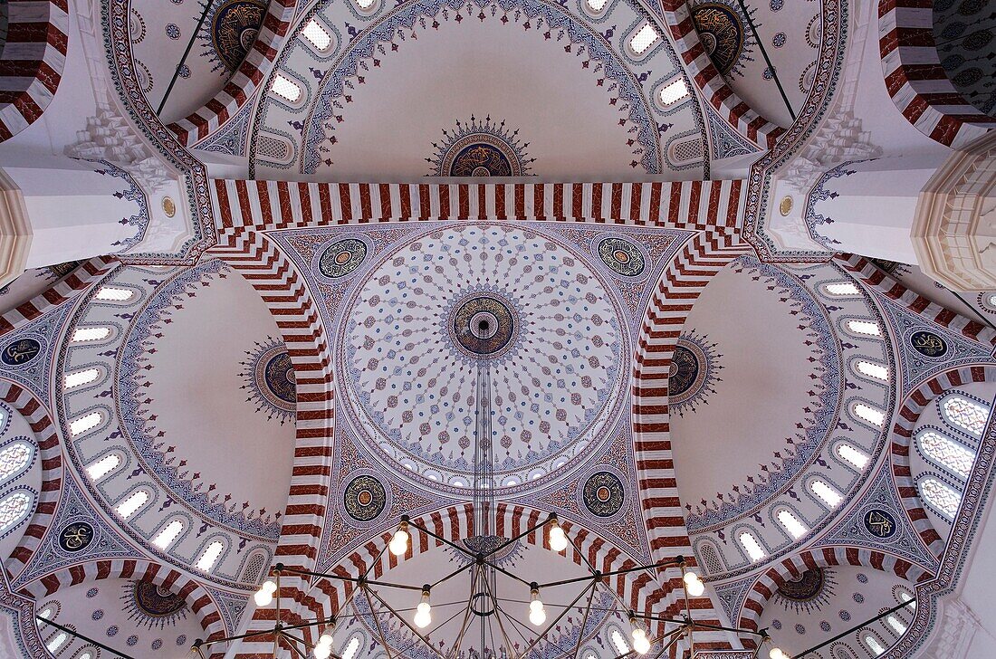 Inside the Azadi mosque, Ashgabat, Turkmenistan