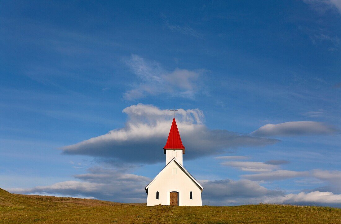 The church at Breidavik, West Fjords, Iceland