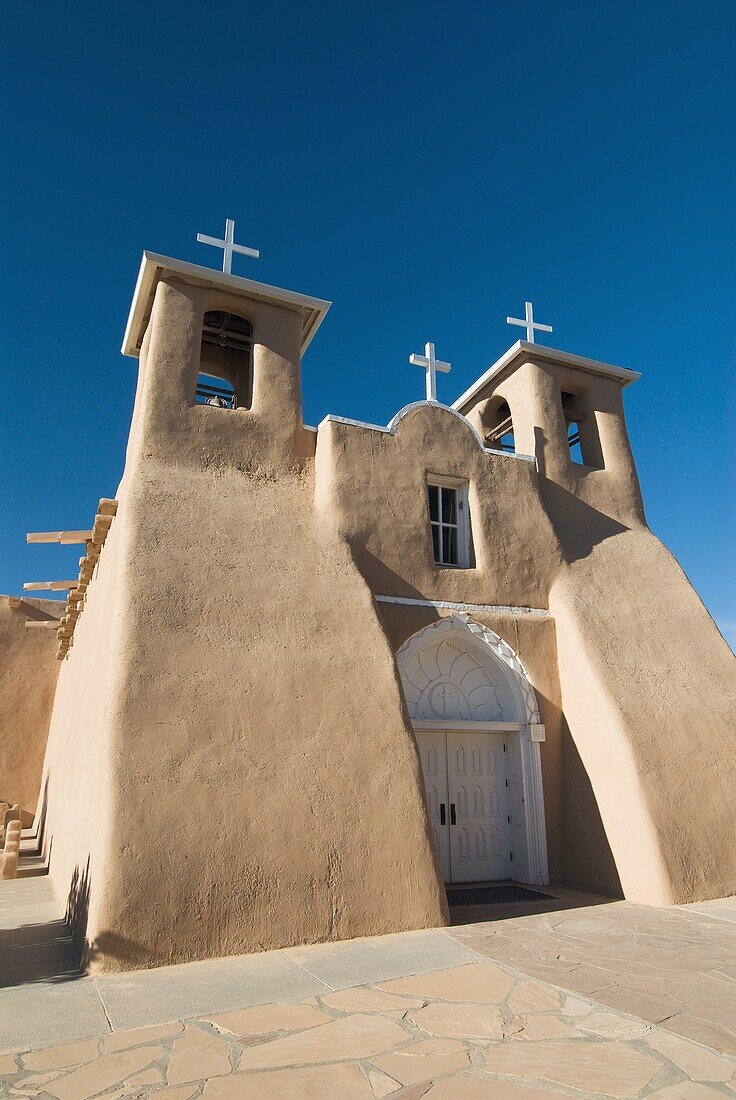 USA, New Mexico, Ranchos de Taos, Old Mission of St  Francis de Assisi also referred to as the Mission of San Francisco de Asis, built about 1710