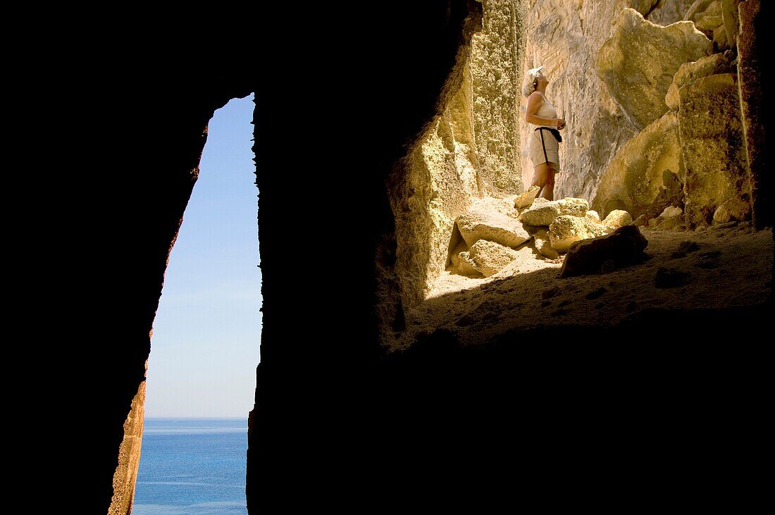 Old tufa pit, Favignana island, Sicily, Italy