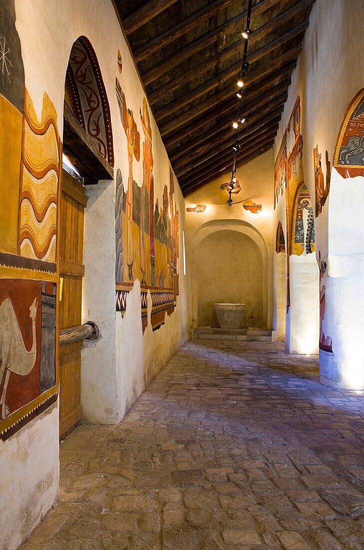 Romanesque murals in the church of Sant Joan de Boi - Taüll - Vall de Boi - Pyrenees - Lleida Province - Catalonia - Cataluña - Spain