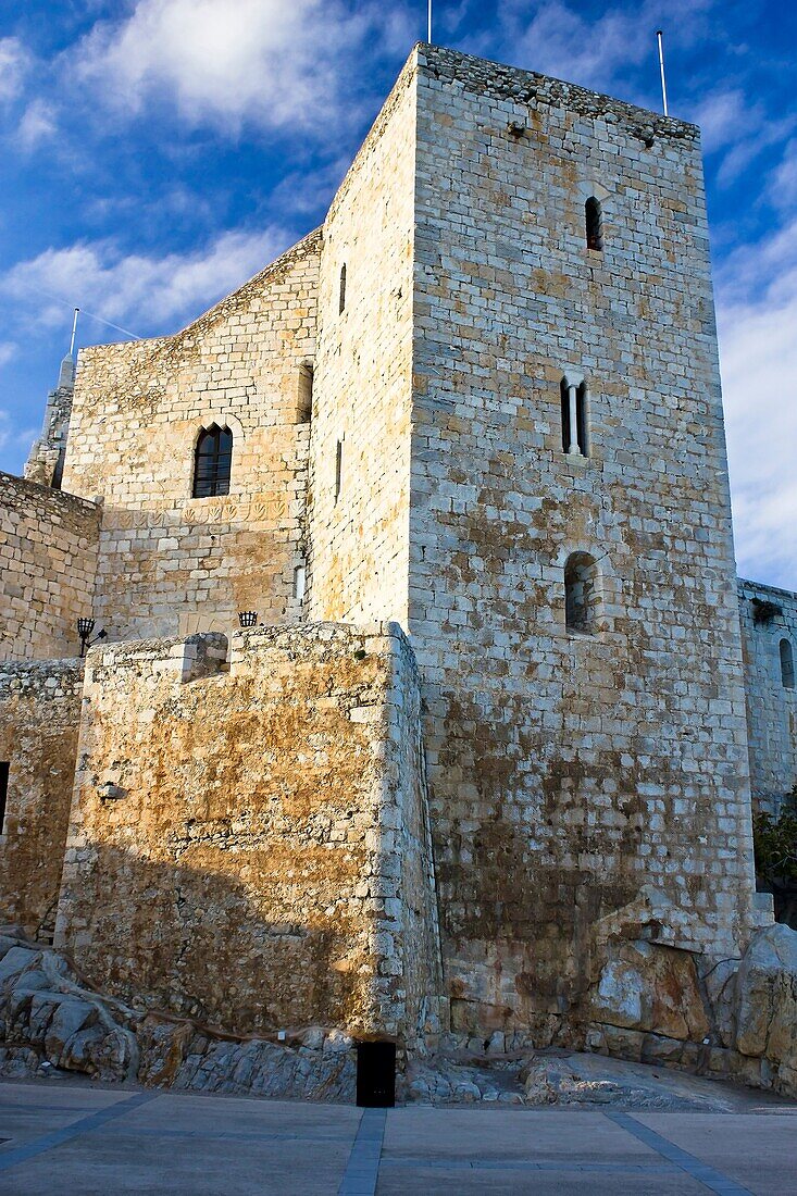 Antipope Benedict XIII´s castle 13th-14th century, Peñiscola, Baix Maestrat, Castellon province, Comunidad Valenciana, Spain