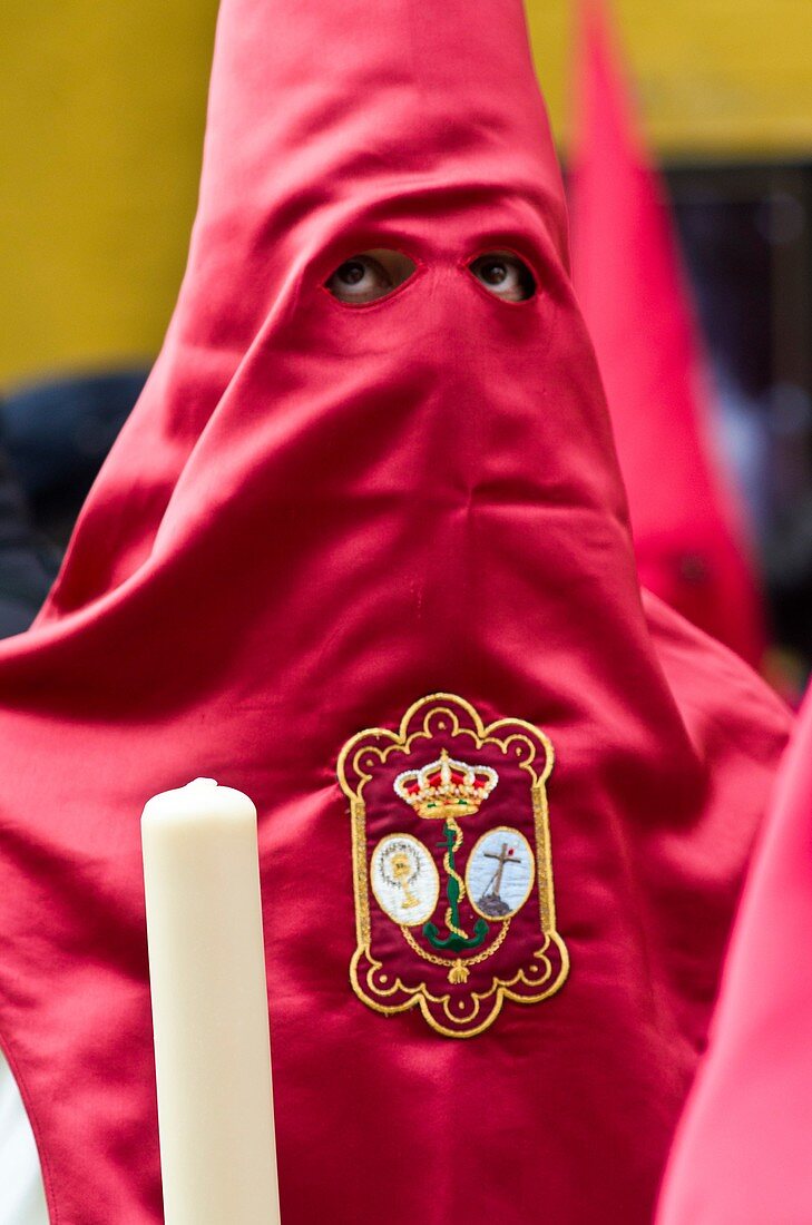 La Lanzada brotherhood procession during Holy Week in Seville, Andalusia, Spain