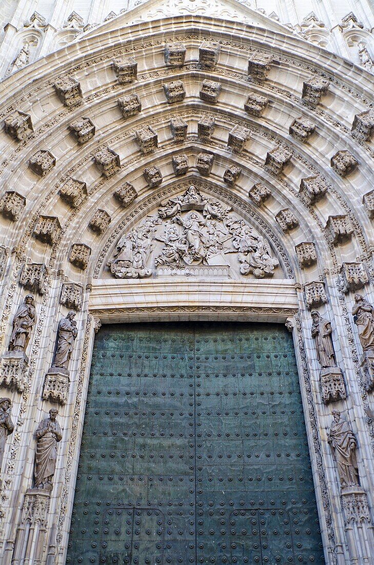 UNESCO World Heritage Site Cathedral of Saint Mary of the See in Seville, Andalusia, Spain, Europe