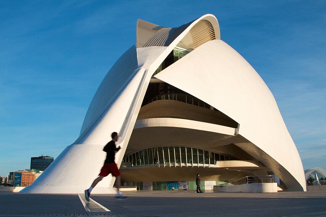 Europe, Spain, Valencia, City of arts and sciences, opera house