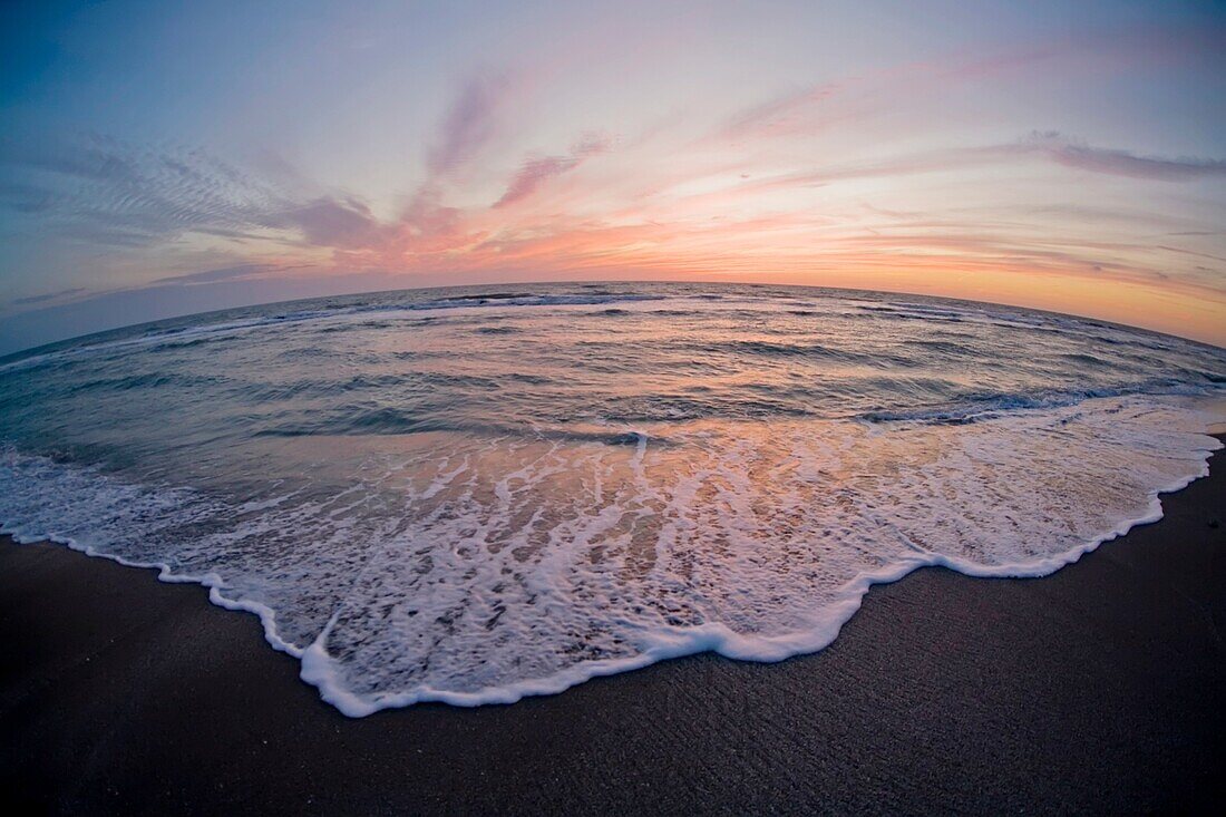 Sunset over the Gulf of Mexico from Venice Beach Florida