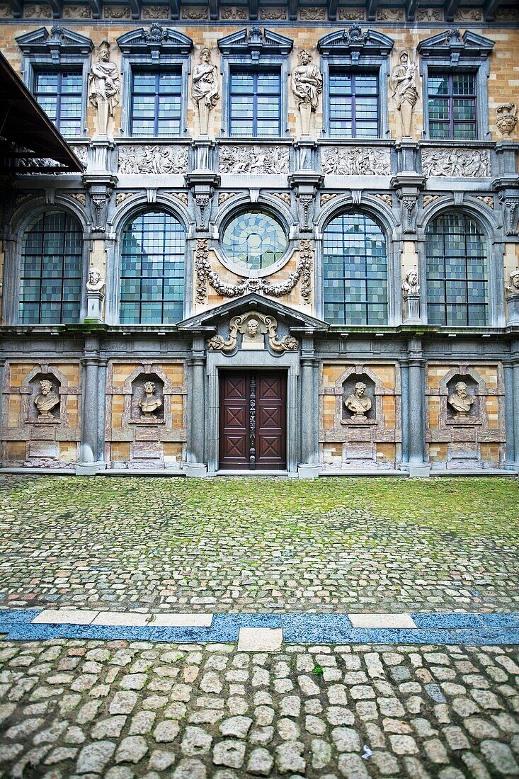Rubens´ house, patio, Bruges, Flanders, Belgium.