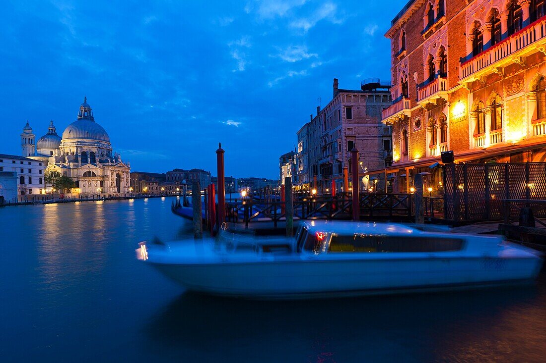 Grand Canal and the Church of Santa Maria della Salute, Venice, Veneto, Italy, Europe