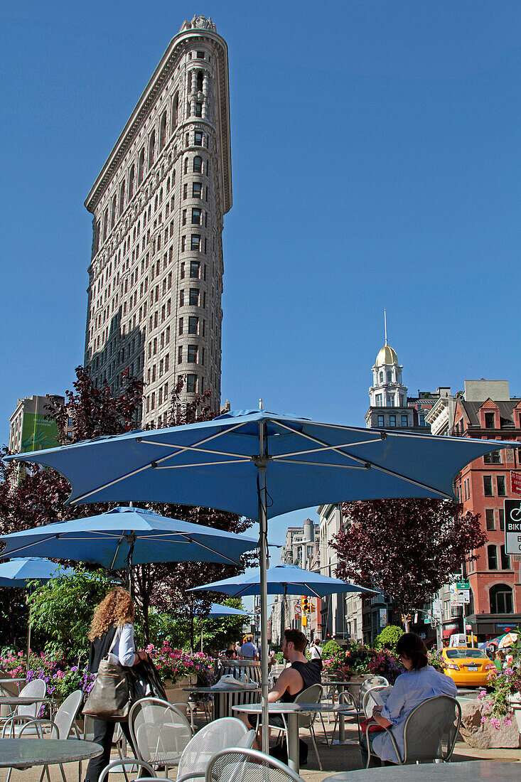 Flatiron Building (1902), Metal Frame Building (Cast-Iron Building) In The Shape Of An Iron, Midtown Manhattan, New York City, New York State, United States