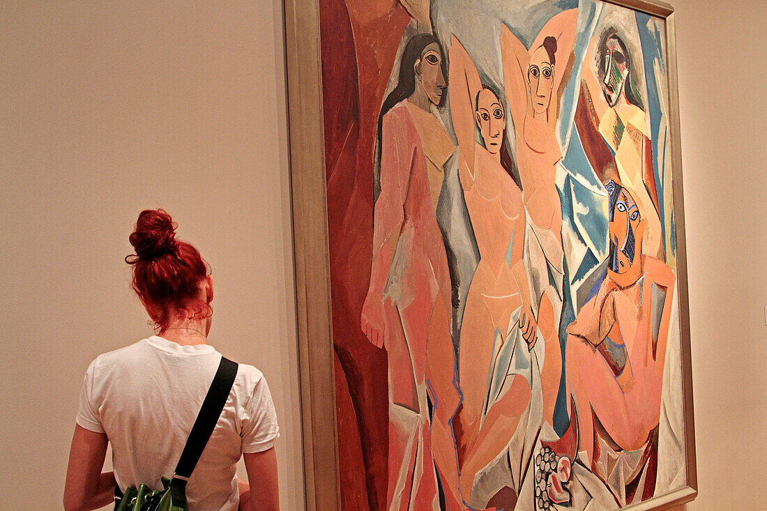 Les Demoiselles D'Avignon', A Work By Pablo Picasso (1881-1973), Moma, Museum Of Modern Art, Midtown Manhattan, New York City, New York State, United States