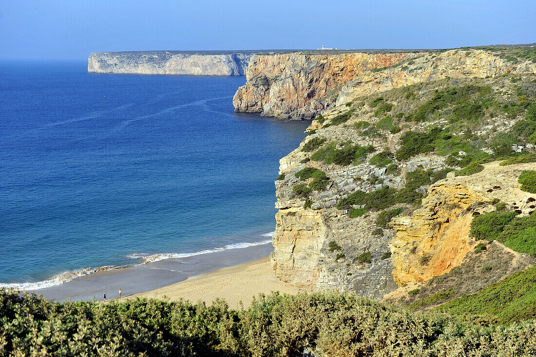 Sea cliffs near Cape St Vincent,Sagres,Algarve Coast,Portugal,South Europa,Europa