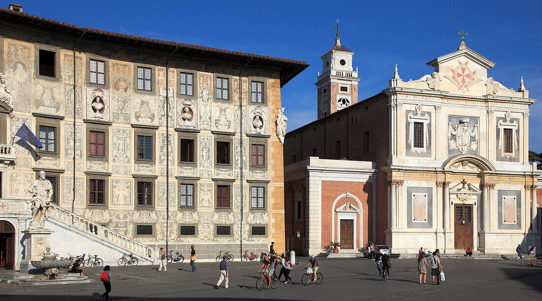 Italy, Tuscany, Pisa, Palazzo dei Cavalieri, Santo Stefano church