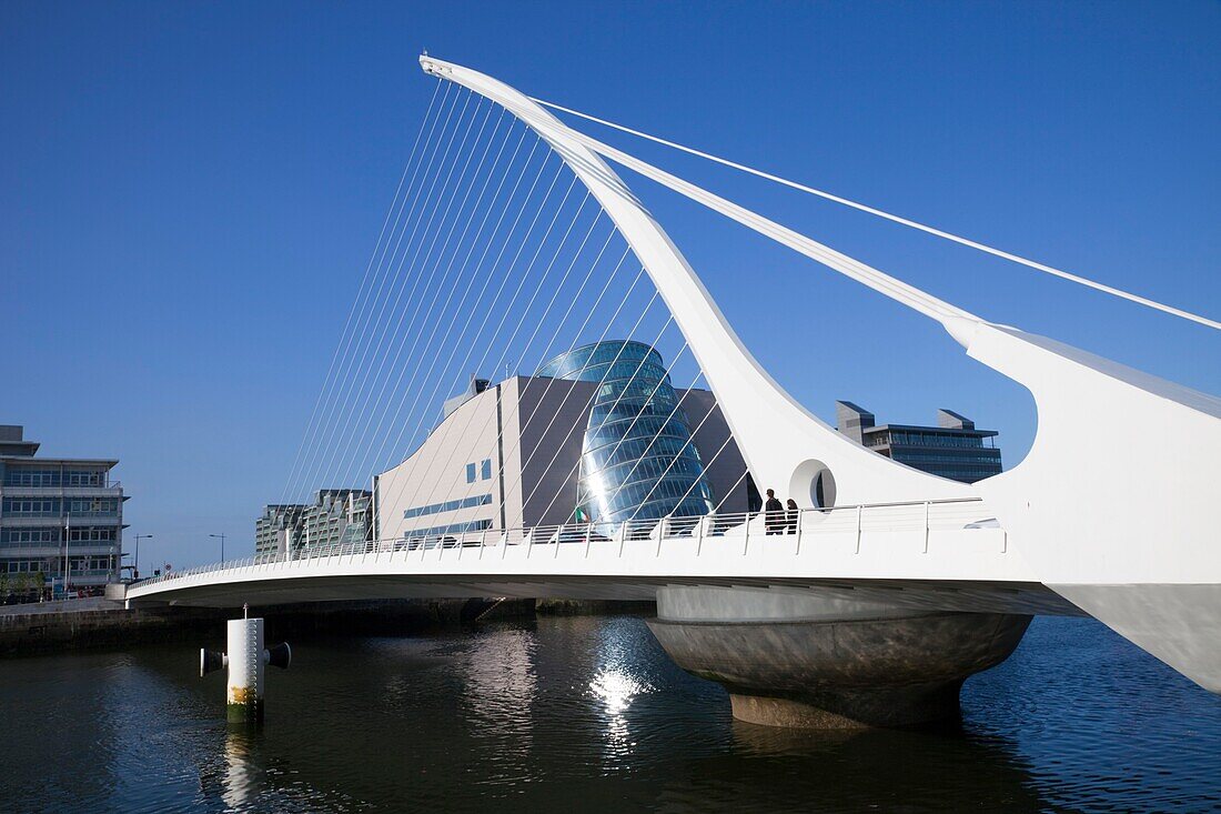 Republic of Ireland,Dublin,The Samuel Beckett Bridge,Designer and Architect Santiago Calatrava