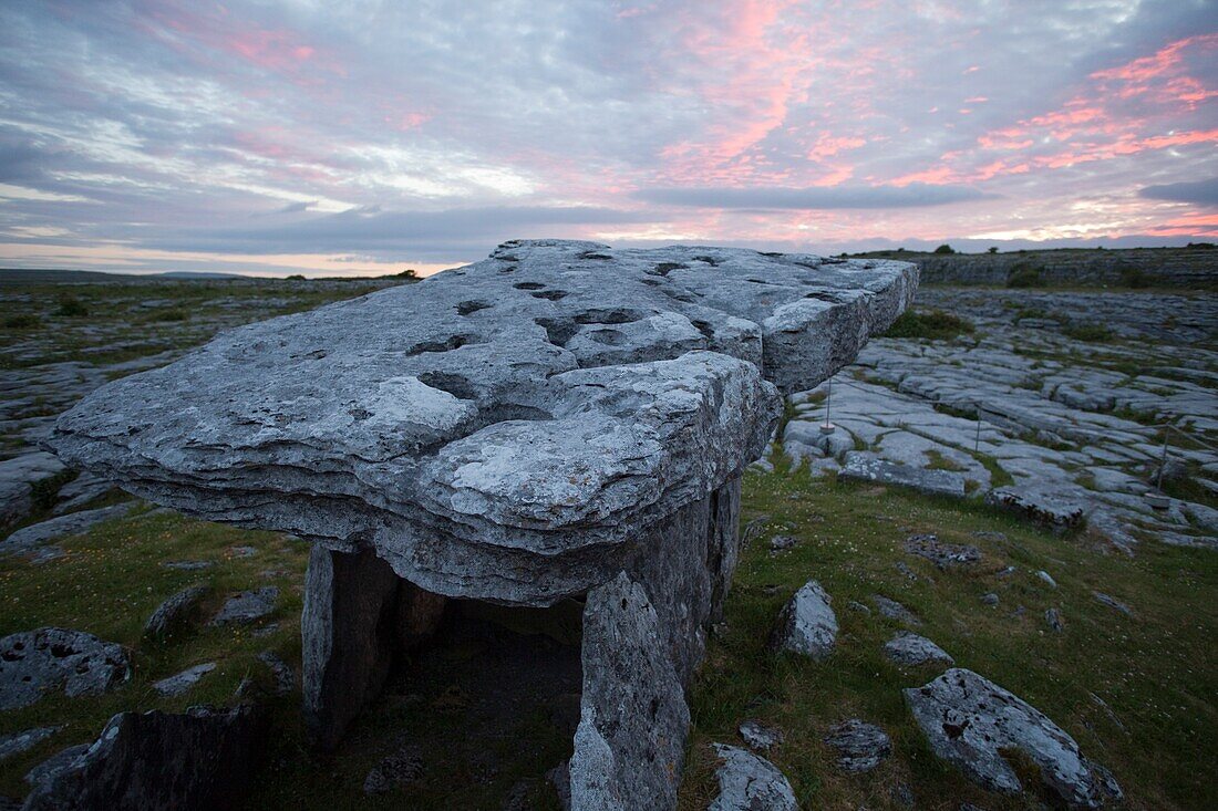 Republic of Ireland,County Clare,The Burren,Poulnabrone Dolmen