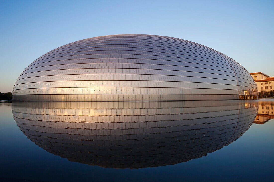 China,Beijing,Beijing Concert Hall by French Architect Paul Andreu