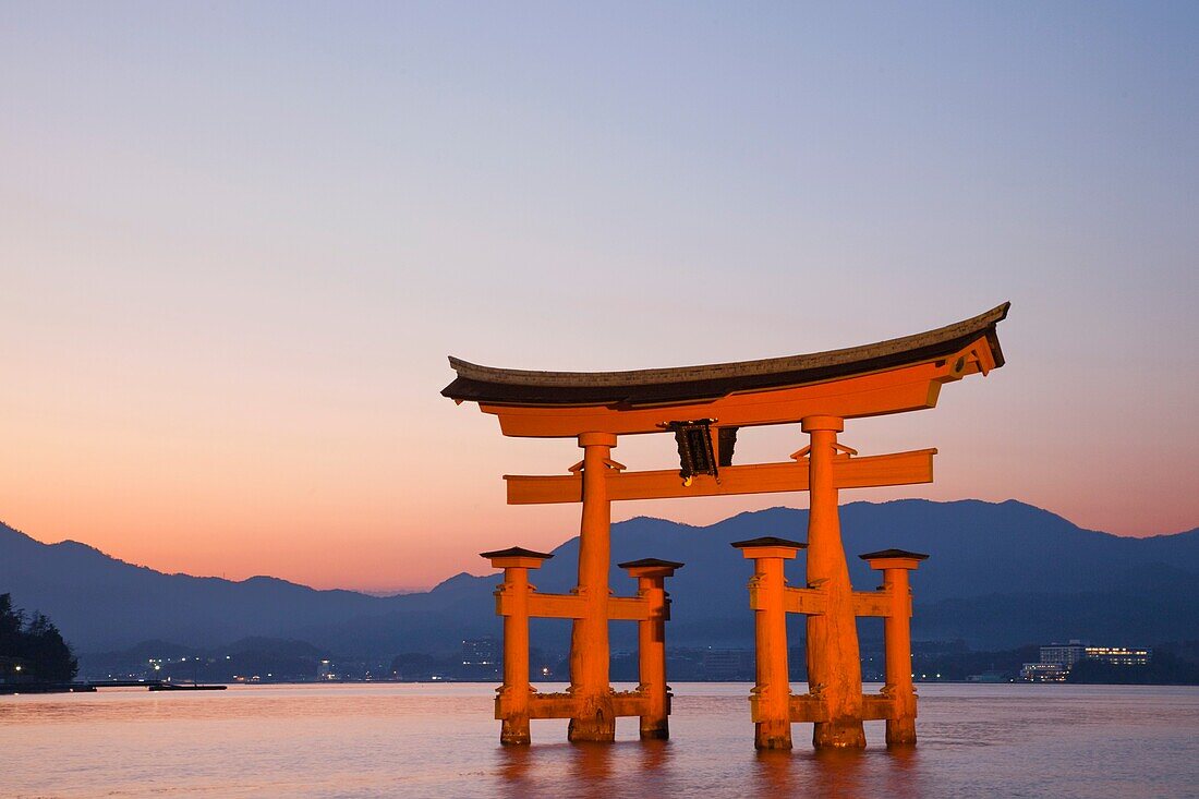 Japan,Miyajima Island,Itsukushima Shrine,Torii Gate