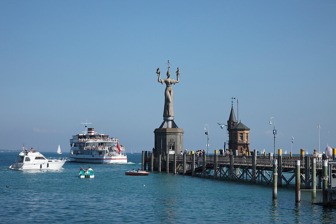 Imperia, Peter Lenk, 15th century, Harbour Constance, Lake of Constance, Baden-Wurttemberg, Germany