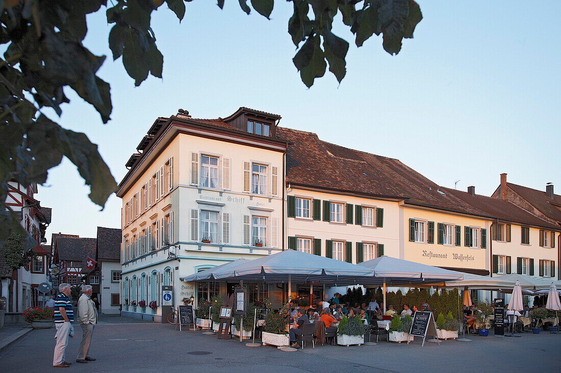 Stein am Rhein,  River Rhine, Lake of Constance, Canton Thurgau, Switzerland