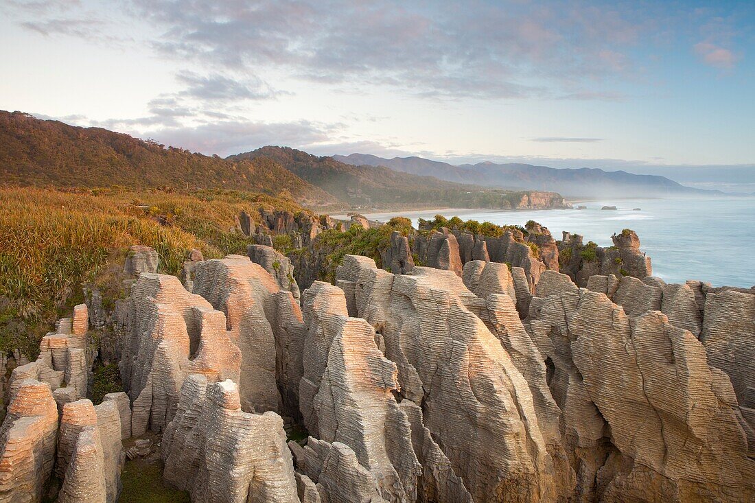 Pancake Rocks in Punakaiki, Paparoa National Park, South Island, New Zealand