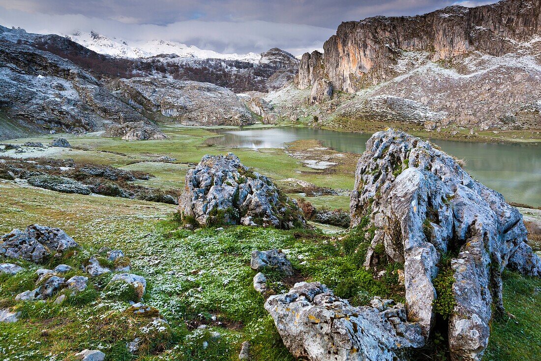 Lake Eno, Picos de Europa National Park, Covadonga, Asturias, Spain