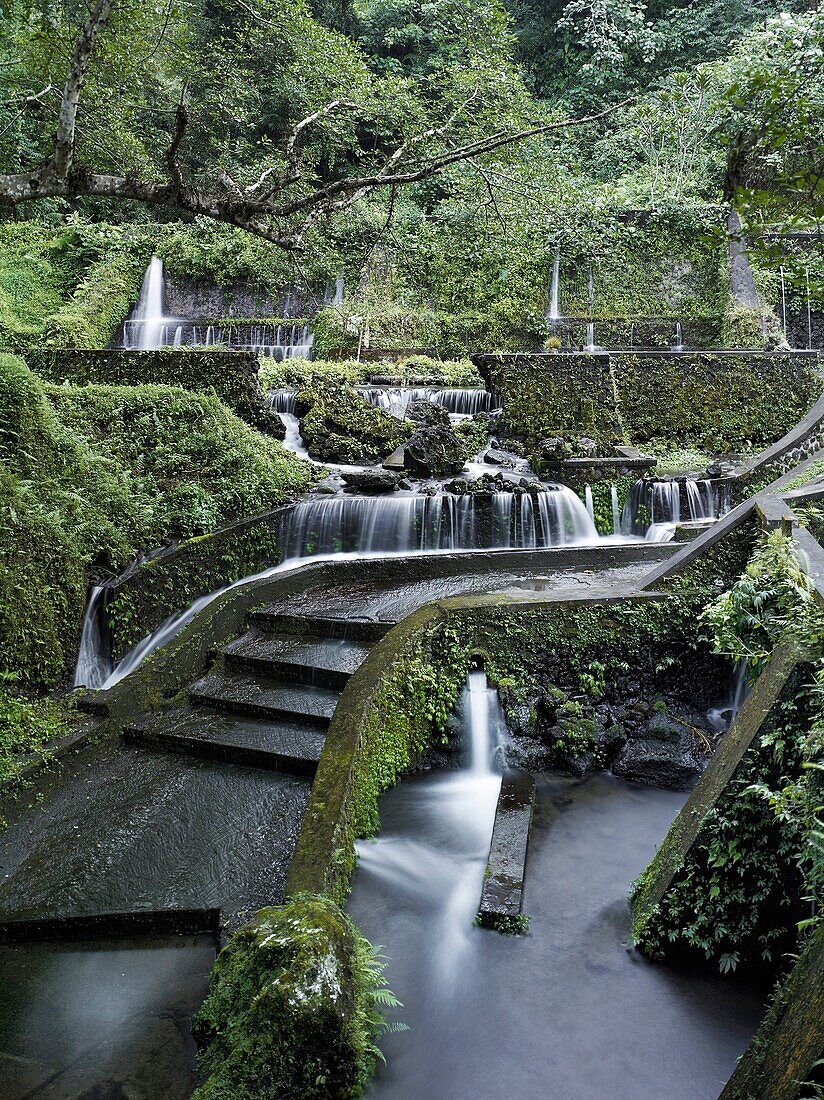 The sacred water temple of Pura Mengening  The waters here flow down through the Subaks of Tampaksiring