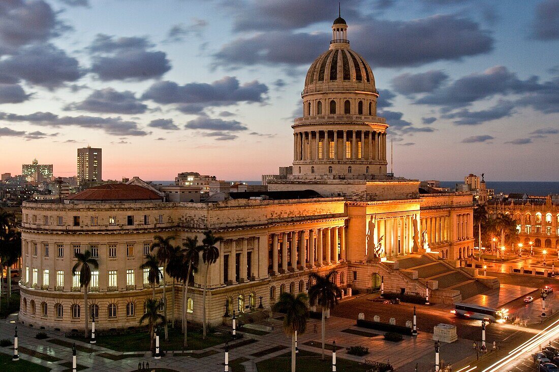 El Capitolio at Dusk, Havana, Cuba