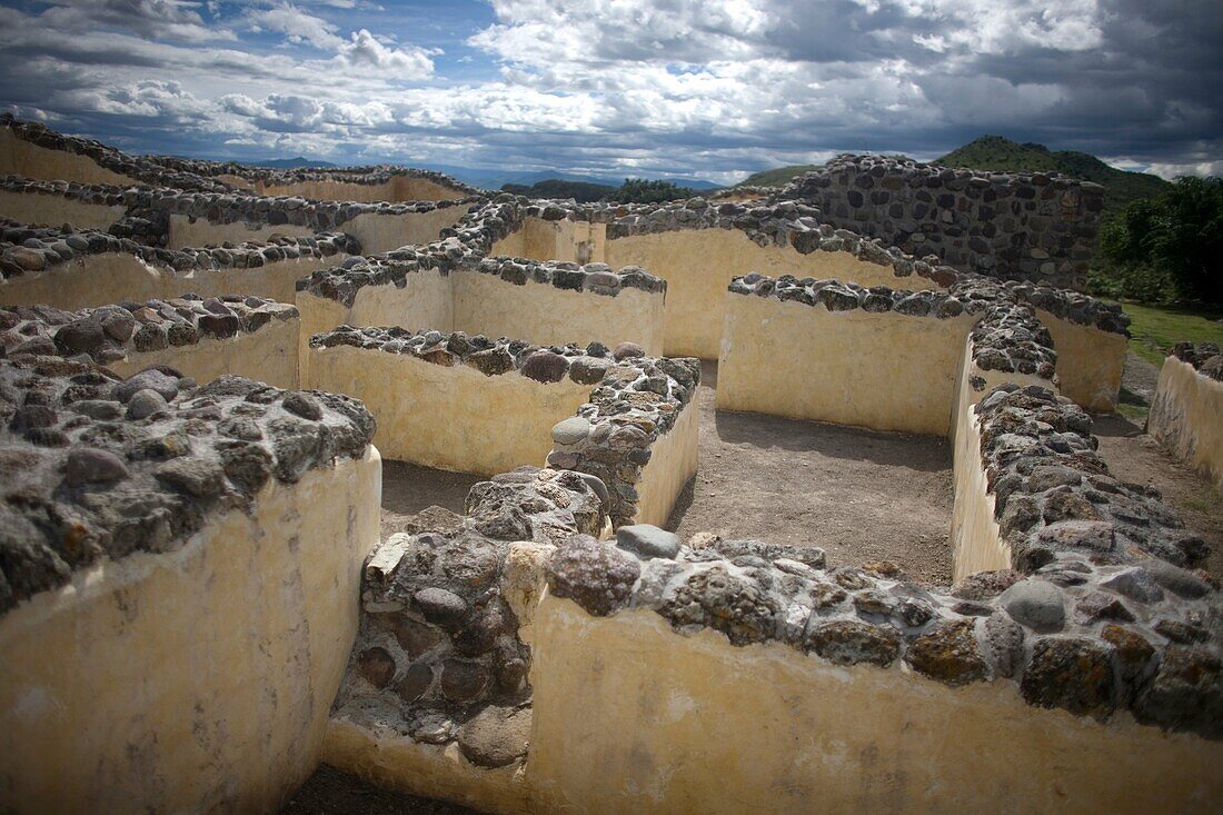 The Palace of the Six Patios of the Zapotec ruins of Yagul in Oaxaca, Mexico