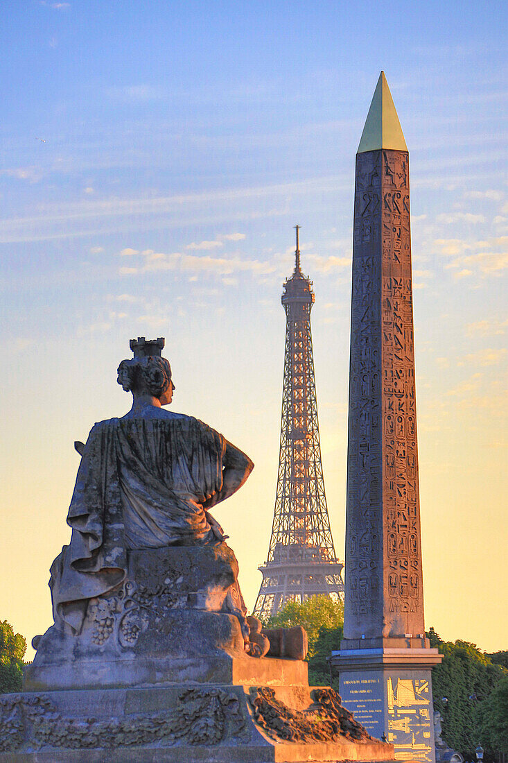 France, Europe, travel, Paris, City, Concorde, Square, architecture, art, artistic, center, central, downtown, Eiffel, Luxor, monument, monumental, obelisk, skyline, sunset, tower. France, Europe, travel, Paris, City, Concorde, Square, architecture, art, 