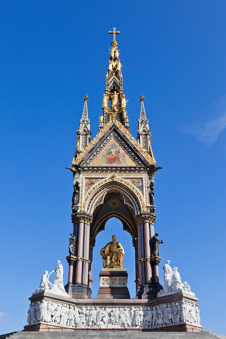 UK, United Kingdom, Great Britain, Britain, England, Europe, London, Kensington, Kensington Gardens, Albert Memorial, Prince Albert. UK, United Kingdom, Great Britain, Britain, England, Europe, London, Kensington, Kensington Gardens, Albert Memorial, Prin