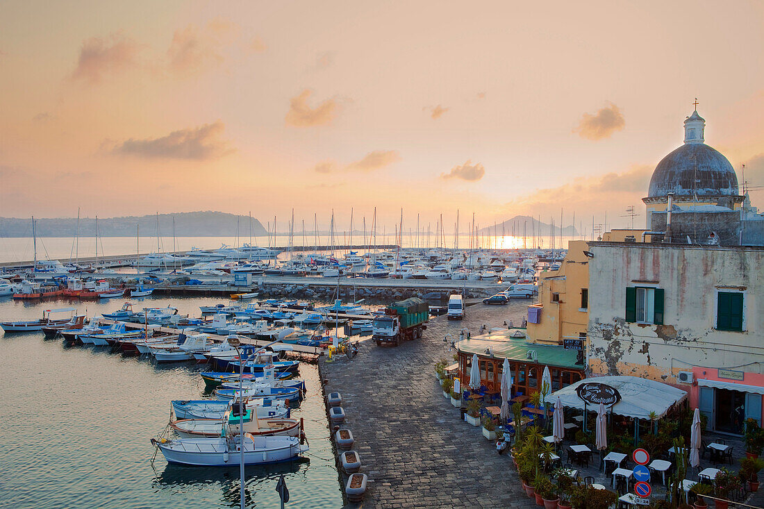 Marina Grande, Procida Island, Bay of Naples, Campania, Italy. Marina Grande, Procida Island, Bay of Naples, Campania, Italy