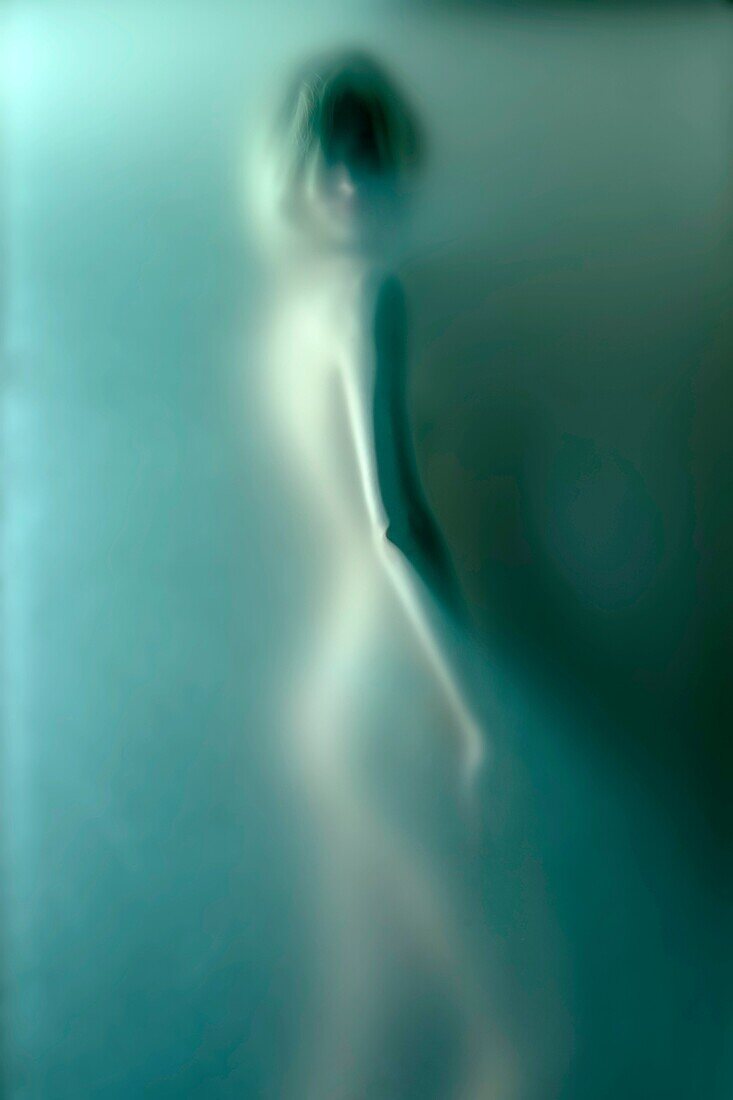 diffused nude figure